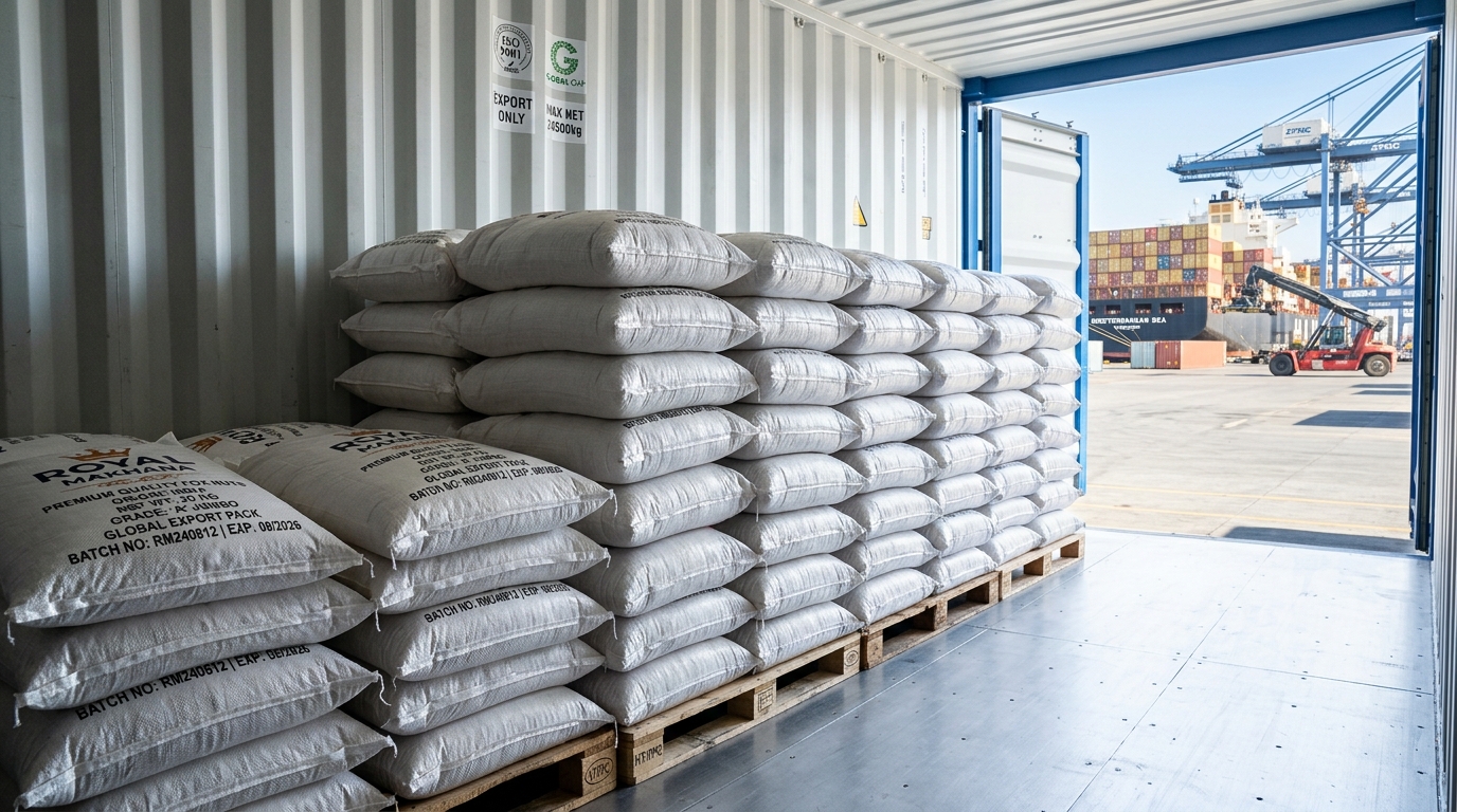 Bulk Sacks Loading in Container
